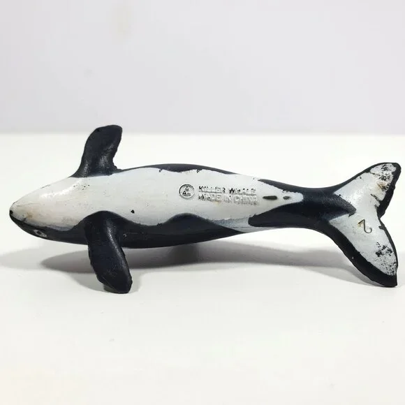 AAA 3.5" Sperm Whale Dolphin Killer Whale Figures Lot 3 Miniatures - Picture 7 of 16
